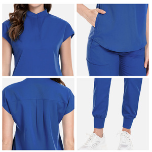 Uniformes de Hospital para Enfermeras, Conjuntos de Uniformes Médicos para Mujer, Cómodos, Elásticos, a la Moda, de Manga Corta, Tejido de Alta Calidad, Disponibles en Stock - Product Image 2