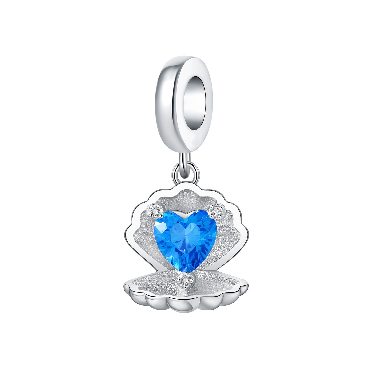 Ciondolo con conchiglia d'amore Otc1048-blue