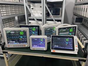 เครื่องวัด PM12B แบบสัมผัส วัดคลื่นไฟฟ้าหัวใจ อัตราการเต้นของหัวใจ การหายใจ ออกซิเจนในเลือด ความดันโลหิต และอุณหภูมิร่างกาย พร้อมระบบตรวจสอบคลื่นไฟฟ้าหัวใจระยะไกล - Product Image 2