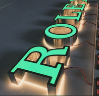 Enseigne lumineuse 3D personnalisée en lettres canal LED, étanche pour extérieur, en acrylique, pour logo d'entreprise, enseigne murale