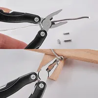 Outil multifonction portable de poche, pince, couteau, tournevis, lime, 13 en 1, en alliage d'aluminium et acier inoxydable, pour la survie en plein air, le camping