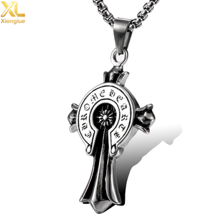 Collier Pendentif Croix de Jésus Punk Rock 2026 Unisexe en Zircon Tendance Étanche en Acier Inoxydable Religieux Hiphop - Product Image 1