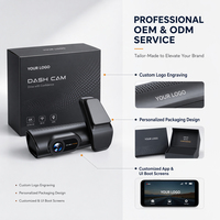 Grosir Pabrik Dash Cam 4K 5.8G WiFi 2 Lensa Depan 4K Belakang 2.5K DVR Mobil Penglihatan Malam G-Sensor AI Dash Cam Mobil dengan ADAS BSD
