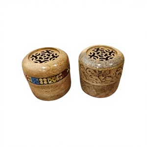 Handcrafted Sandalwood Bakhoor Burner for Oud Incense Religious Winter Eco-Friendly Home Fragrance Meditation Prayer Holder - Product Image 6
