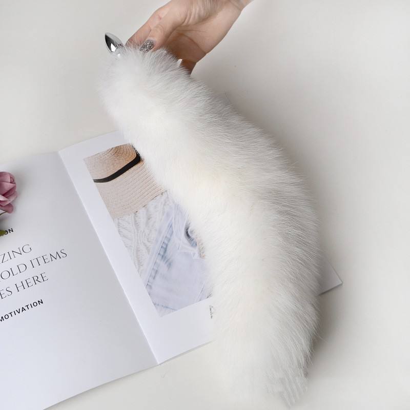 หางสุนัขจิ้งจอกสีขาว-40ซม