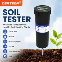 Testeur numérique de sol jardin avec pH EC conductivité humidité température écran LCD capteur batterie pour plantes