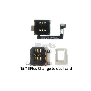 Wylie esim để Dual Card Flex Cable Đối với iPhone 14 15 Pro Max cộng với esim để kép duy nhất khe cắm thẻ <span class=keywords><strong>Sim</strong></span> khay không cần tách các bộ phận - Product Image 1