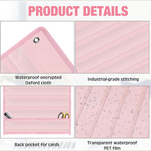 Organizador de Bolsillos de 7 Capas de PET para Enseñanza, Bolsa Magnética Colgante para Pizarra Blanca, para Refrigeradores - Product Image 3