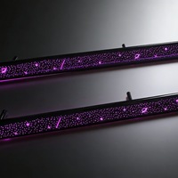 Lumière d'ambiance LED pour voiture 18 en 1, 64 couleurs RGB, symphonie de couleurs, Bluetooth, bandes acryliques arc-en-ciel, éclairage d'ambiance intérieur pour voiture