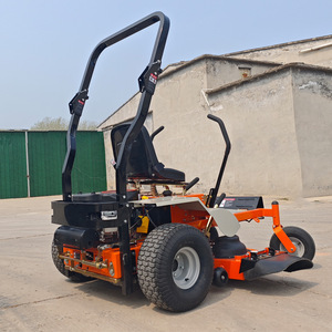Tondeuse à gazon professionnelle autoportée à essence 4 temps, avec bac de ramassage arrière, poignées réglables en hauteur et lame rotative - Product Image 1