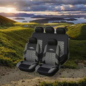 Housses de siège auto universelles toutes saisons ST personnalisées, ensemble complet 9 pièces, 5% VLT, garantie 1 an, fabriquées en polyester durable - Product Image 3