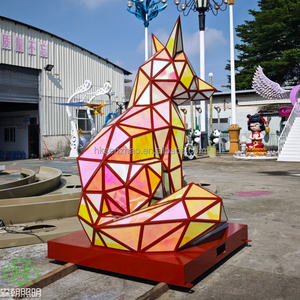 SENZHAO OEM Sculpture de renard en PC personnalisée, éclairage décoratif extérieur LED étanche IP65 pour aménagement paysager - Product Image 2