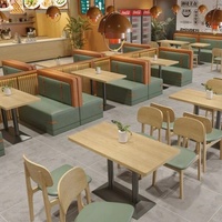 Großhandel OEM ODM Kommerzielle Restaurantmöbel Fast-Food-Café Kaffee Catering Sitzecken Modulare Esstische und Stühle Set