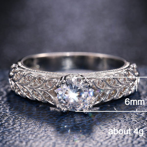 Anello a doppia fila con rami di salice per donna, gioiello da dito scintillante e alla moda - Product Image 6