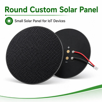 Panneau solaire SMT mini haute efficacité 0,5W 1W 2W 2,5W 5V 6V 9V 12V, module PV rond SunPower pour la charge de batteries d'éclairage de bassin IoT