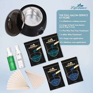 Kit de Cera Depilatoria de Bajo Punto de Fusión Lifestance para Depilación Profesional, con Calentador de Cera para Uso en Mujeres y Hombres - Product Image 2