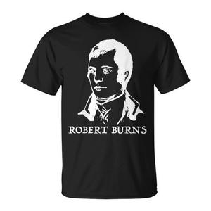 Camiseta Robert Burns negra de corte clásico para hombre - Product Image 1