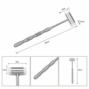 Maillet chirurgical 190 mm, têtes en nylon 25 mm, maillet orthopédique dentaire pour os, instrument manuel certifié CE Classe I - Product Image 5