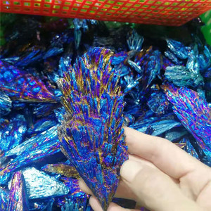 Vente en gros de pierres minérales de <span class=keywords><strong>kyanite</strong></span> noire électro-plaquée naturelle, <span class=keywords><strong>pierre</strong></span> de <span class=keywords><strong>kyanite</strong></span> bleue aura pour la décoration - Product Image 6