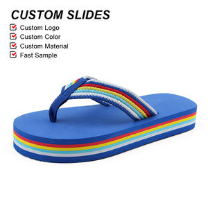 Logo personalizzato Olicom sandali con zeppa <span class=keywords><strong>da</strong></span> donna pigra Slip <span class=keywords><strong>on</strong></span> infradito <span class=keywords><strong>Clip</strong></span> su suole di supporto ad arco Casual pantofole perizoma <span class=keywords><strong>da</strong></span> spiaggia - Product Image 3