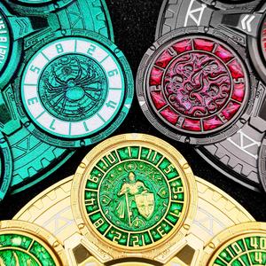 Contador de Vidas Mecánico Giratorio de Metal, Brújula de Latón Antiguo de Alta Resistencia, Fidget Spinner para Accesorios de Juegos de Mesa DND RPG - Product Image 4