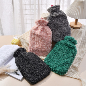 Bouillotte mignonne - Grande capacité, en peluche polaire pour bébé, bouillotte chaude - À remplir d'eau - Bouillotte - Chauffe-mains - Product Image 1