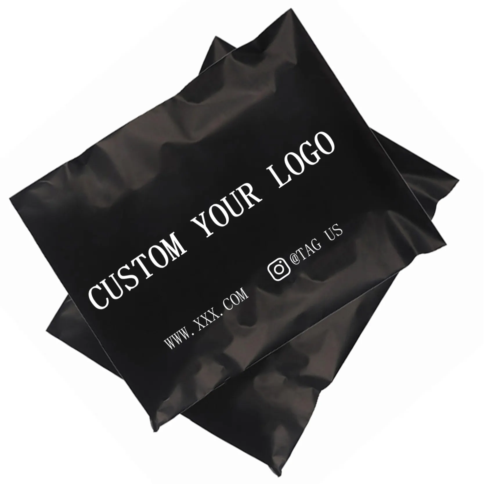Özel Logo ambalaj 10x13 nakliye postaları çevre dostu ambalaj çanta siyah poli nakliye posta torbası