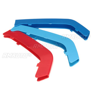 3pcs/set M Color ABS Kidney Grill Bar Grille Covers Decal Strip <b>Clip</b> for BMW 3 Series F30 2013- 2018 Fits 8 Slats Only - Product Image 3