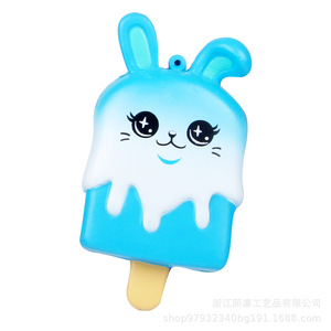 Cute Bunny Ice Cream Fidget Toy Plastic Slow <b>Rebound</b> Stress Reliever For Kids 2-4 Years Unisex - Product Image 1