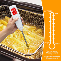 WEIAI Détecteur numérique portable de la qualité de l'huile de cuisson usagée Mesure rapide TPM laboratoire cantine restaurant Testeur d'huile de cuisson