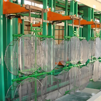 Machine de galvanoplastie industrielle à vendre ligne de placage de support en métal nickel chrome
