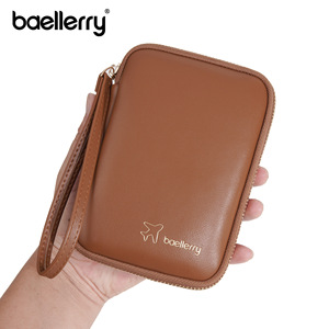 Baellerry Passport <b>Holder</b> 7 Inch Zippered Organizer For Travel <b>Documents</b> And Coins Black - Product Image 5