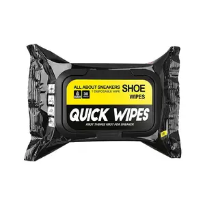 Shoe Wipes, Quick Wipes for Sneakers, Sneakers Wipes Disposable Portable Wipes Removes Dirt Stains