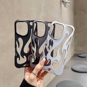 עיצוב חדש <span class=keywords><strong>tpu</strong></span> במקרה של להבה דפוס חלול חום פיזור קליפה קל עבור iphone 16 pro - Product Image 5