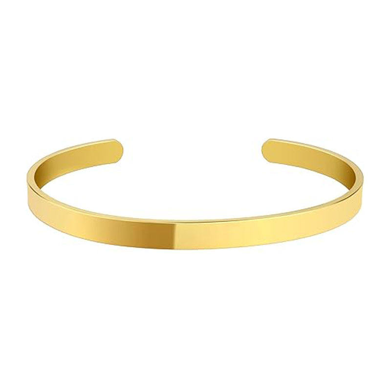 Gold-plated stainless steel bracelet