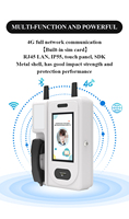 4G mural étanche métal anti-vandalisme pour prison prison grand écran IC carte RFID reconnaissance faciale SIM Public Payphone