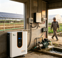 Batterie LiFePO4 Hybride Murale Modulaire pour Stockage d'Énergie Solaire Domestique 51.2V 200Ah 10.24kWh pour Résidentiel, VR et Urgences