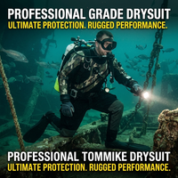 Combinaison de plongée camouflage personnalisée pour la plongée sous-marine |   Combinaison étanche professionnelle pour la glace et les eaux profondes