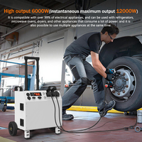 Station d'alimentation portable solaire tout-en-un B-6000, 6 kW, 5120 Wh, pour voiture électrique