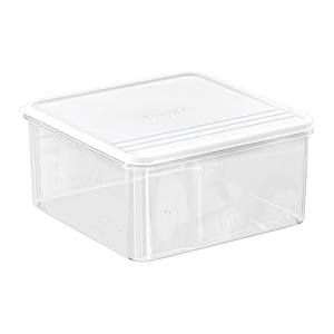 Food <b>Storage</b> <b>Box</b> Rectangle <b>Plastic</b> Lid Freezable Fridge Organizer - Product Image 1