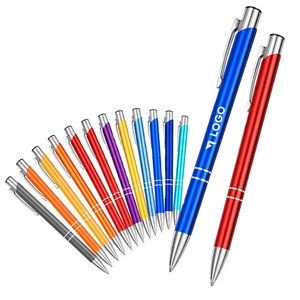Bolígrafo de Aluminio Personalizado con Logotipo, Bolígrafo Metálico con Mecanismo de Clic para Regalos Publicitarios Empresariales y Uso en Oficina, Venta al Por Mayor - Product Image 1