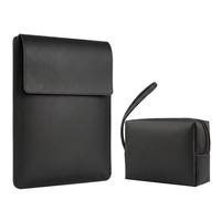 Funda Profesional 2 en 1 para Portátil de Cuero PU con Bolsa de Carga Desmontable, Versátil para el Trabajo