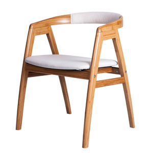 BAMBKIN Modern Cafe <strong>Bamboo</strong> Arm <strong>Chair</strong> with Adjustable Height Durable Furniture for Home Office Outdoor Living Room or Hotel Use - Product Image 3