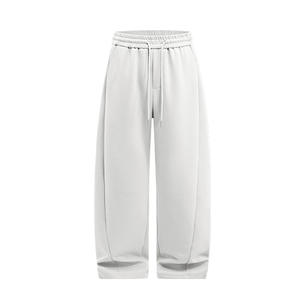 Pantalon de survêtement unisexe ample et respirant en élasthanne/coton, anti-rides, écologique, anti-boulochage, avec logo personnalisé et cordon de serrage à la taille - Product Image 1