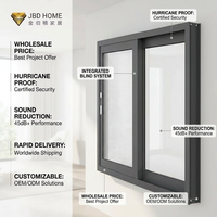 Ventanas Corredizas Grandes de Aleación de Aluminio, Vidrio Doble, Ahorro de Energía, Vista Panorámica, Diseño Moderno, Ventana Corrediza Horizontal