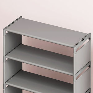 Zapatero Metálico de Múltiples Niveles de Comerciantes Reconocidos, 60x25x17 cm, Antipolvo, Independiente, para Almacenamiento en el Hogar o Alquiler - Product Image 1