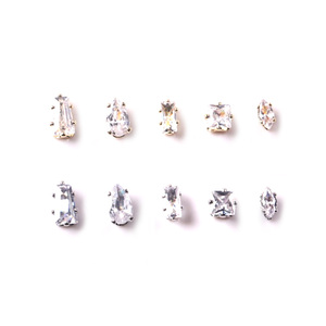 Tszs Mini Zirkoon Klauw Nagel Diamant Klein Vierkant Paard Oog Water-Druppel Nail Art Decoraties Platte Bodem Edelsteen Nagel Sieraden In Bulk - Product Image 5