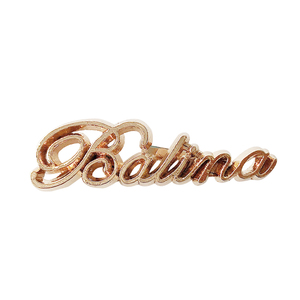 De metal logotipo personalizado placas bolsa hardware equipaje Logotipo de metal bolso grabado etiqueta de metal BAL - Product Image 1
