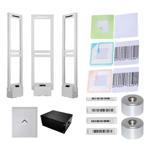 Etiqueta de código de barras RFID RF para sistema de seguridad de tiendas de ropa, etiqueta de código de barras antirrobo, alarma, dispositivo antirrobo, etiquetas suaves y seguras, EAS AM