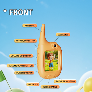 2 Pack Talkies-Walkies Vidéo pour Enfants avec Connexion Claire, Envoi de Photos Selfie, Voix et Émojis, Cadeau pour Garçons et Filles, Nouvelle Mise à Niveau - Product Image 2